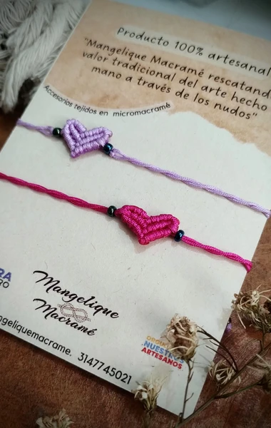 Pulseras de corazón