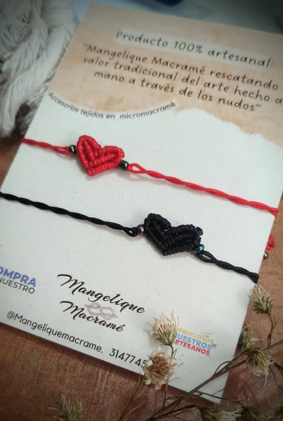 Pulseras de corazón