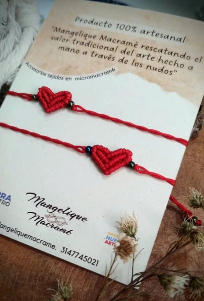 Pulseras de corazón