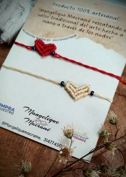 Pulseras de corazón
