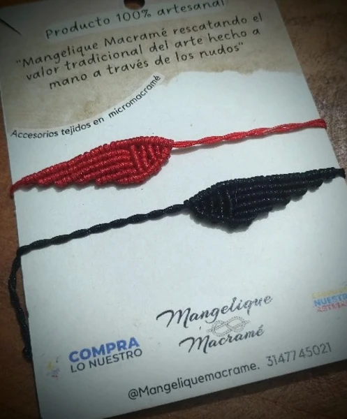 Pulseras Alas Gemelas