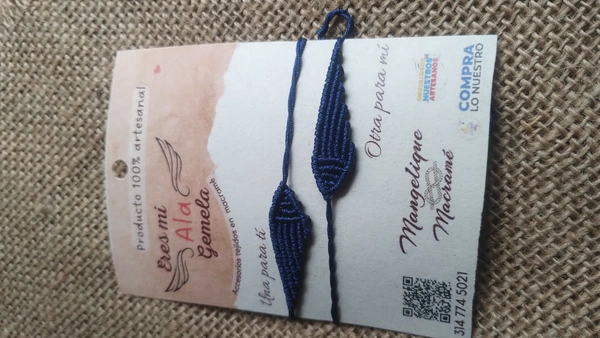 Pulseras Alas Gemelas